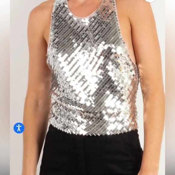 Free People NWT Disco Fever Cami - Picture 4 of 9